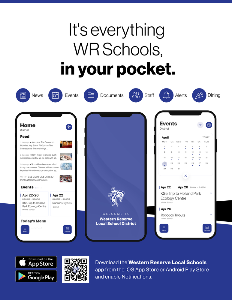 It's everything WR Schools, in your pocket.  Download the App.