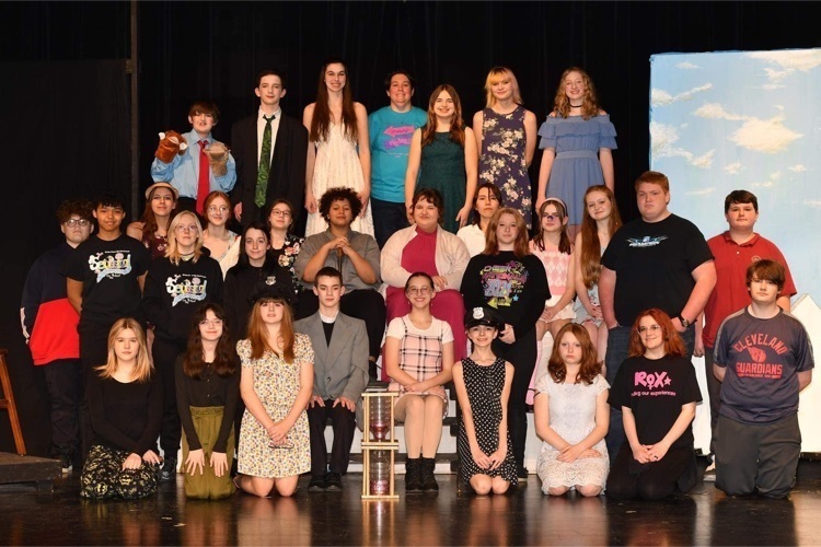 Students who participated in the musical.