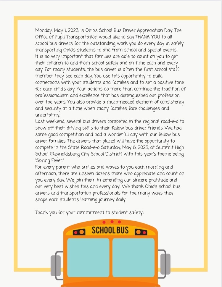 School Bus Driver Appreciation Day 