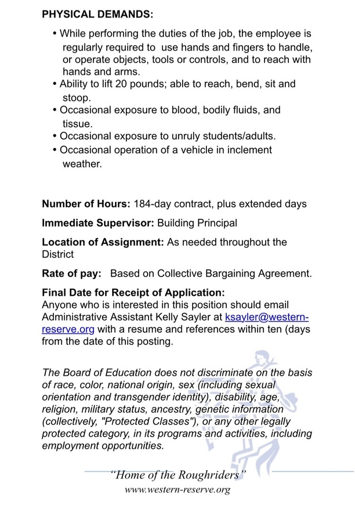 Job description