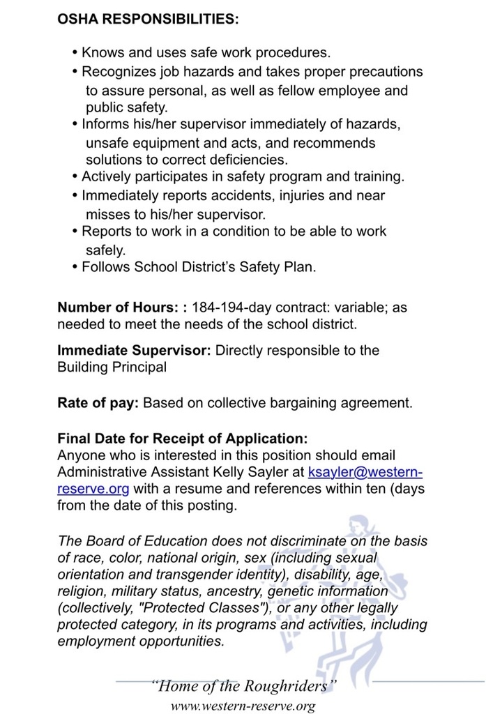 Job description