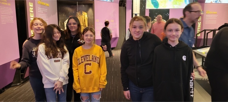 Sixth graders at the Science Center.