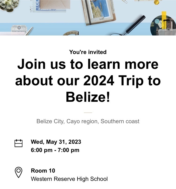 Spanish Club trip information