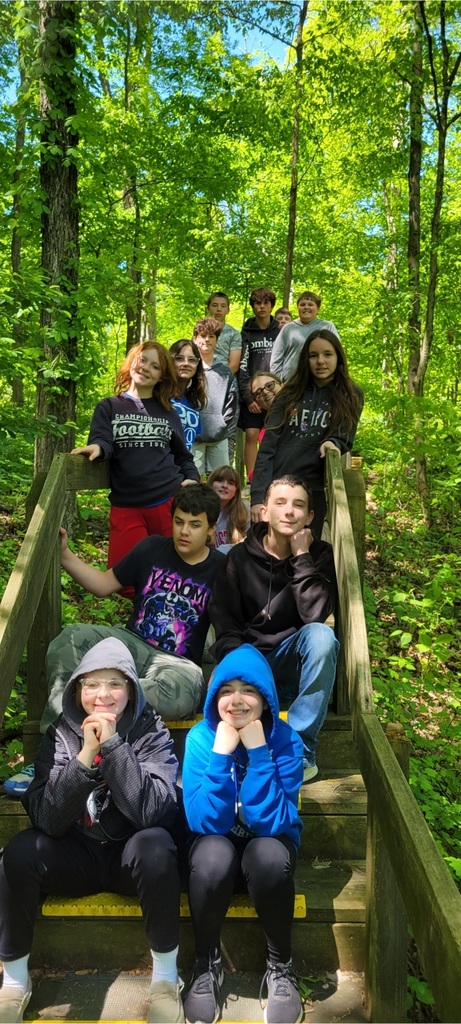 Sixth graders at Old Woman Creek.